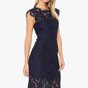 MEROKEETY Lace Cocktail Dress - Sleeveless, Elegant, Size Large - NWT